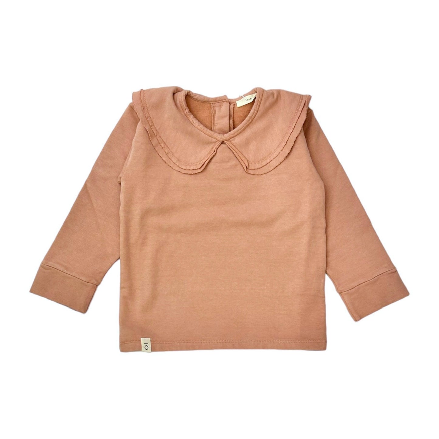 Marsala rose collar sweatshirt