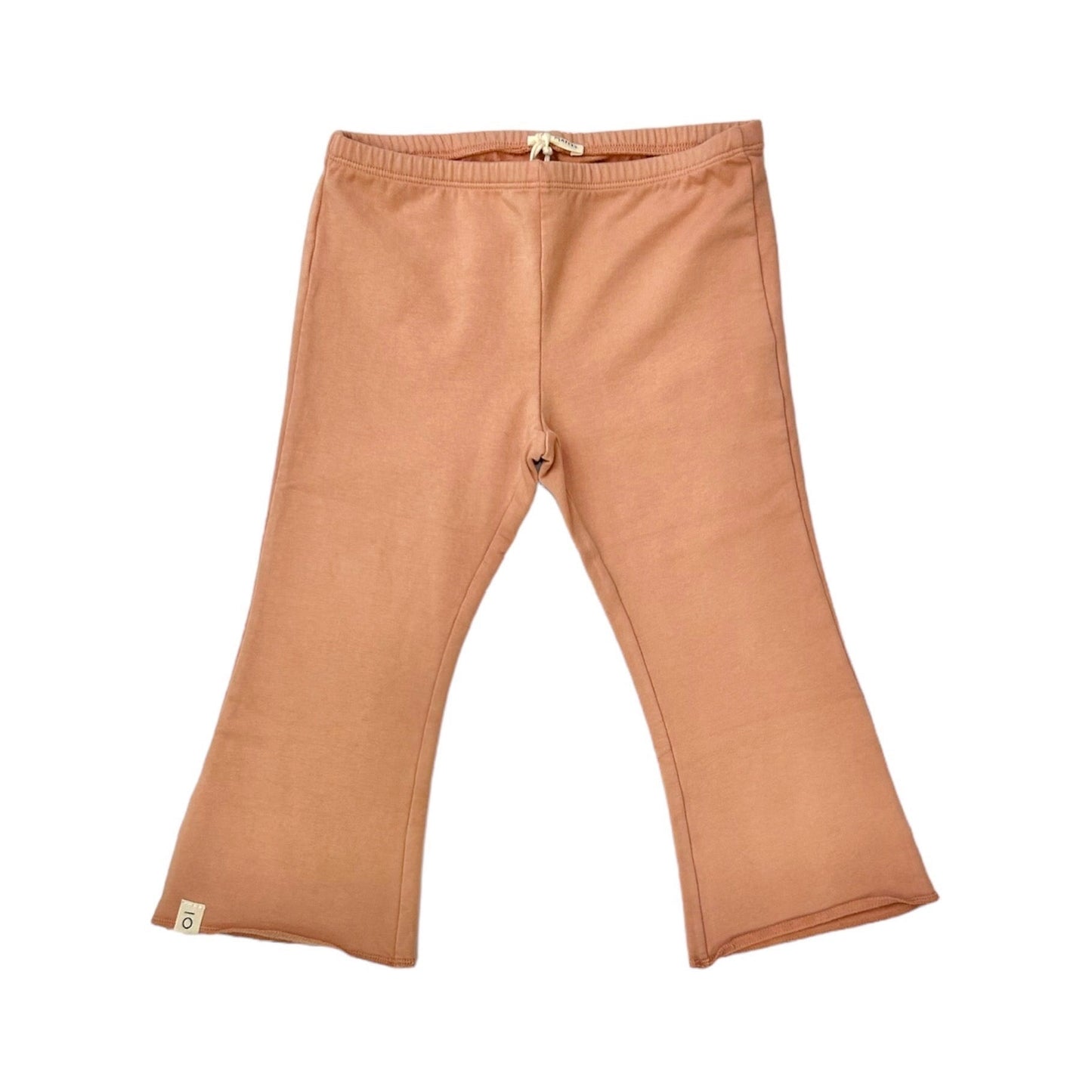 Pantalone felpa a zampa marsala rose