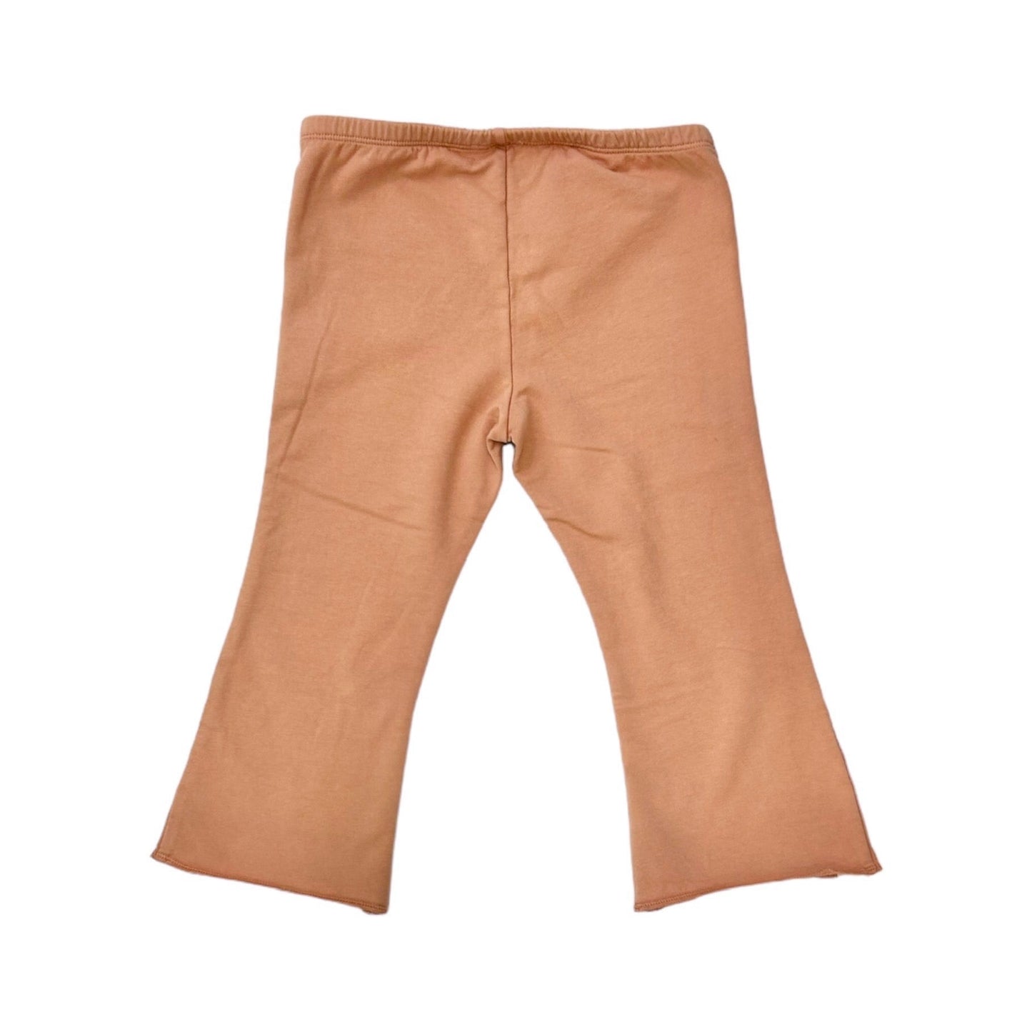 Pantalone felpa a zampa marsala rose