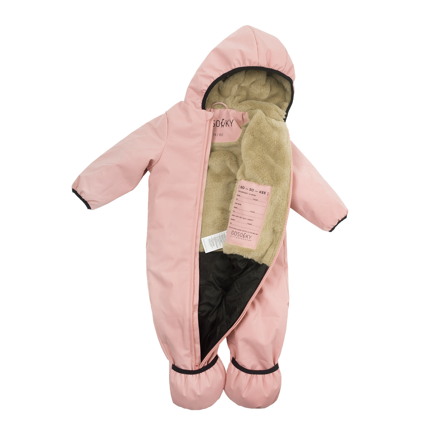 Giacca intera Baby Sparrow Rosa