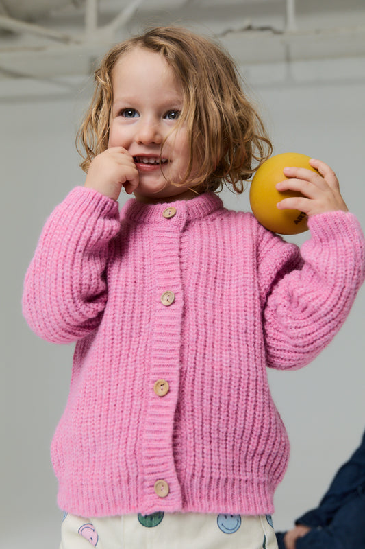 Cardigan baby Tampere Blush Pink