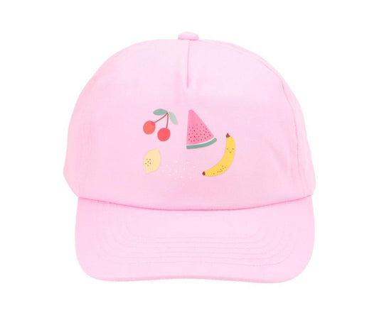 Fruits pink peaked cap