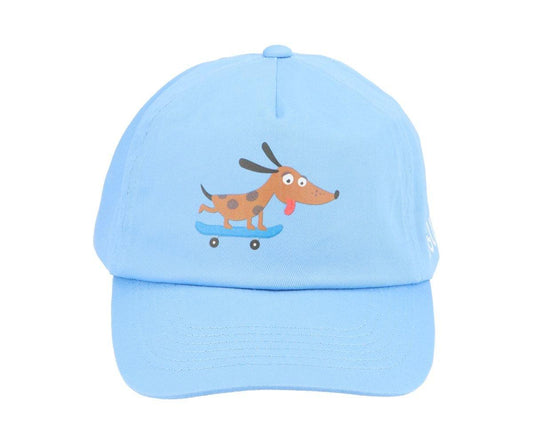 Skater Dog light blue visor cap