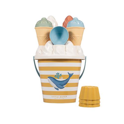 Ocean Dreams Blue beach bucket and ice cream set