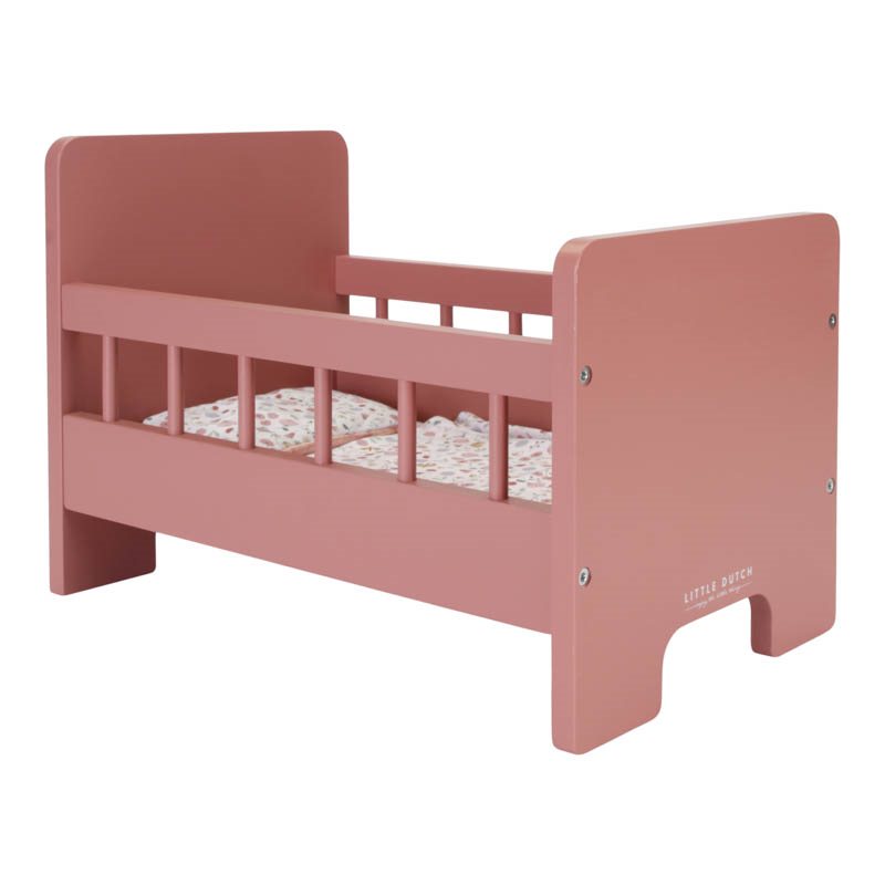 Pink doll's bed