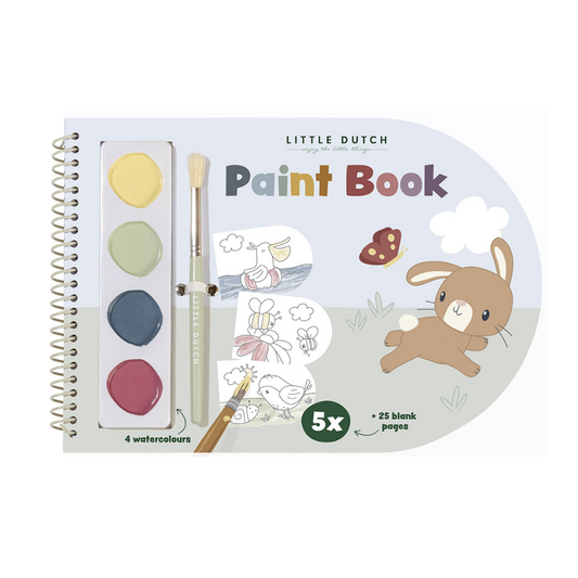 Coloring book with watercolors