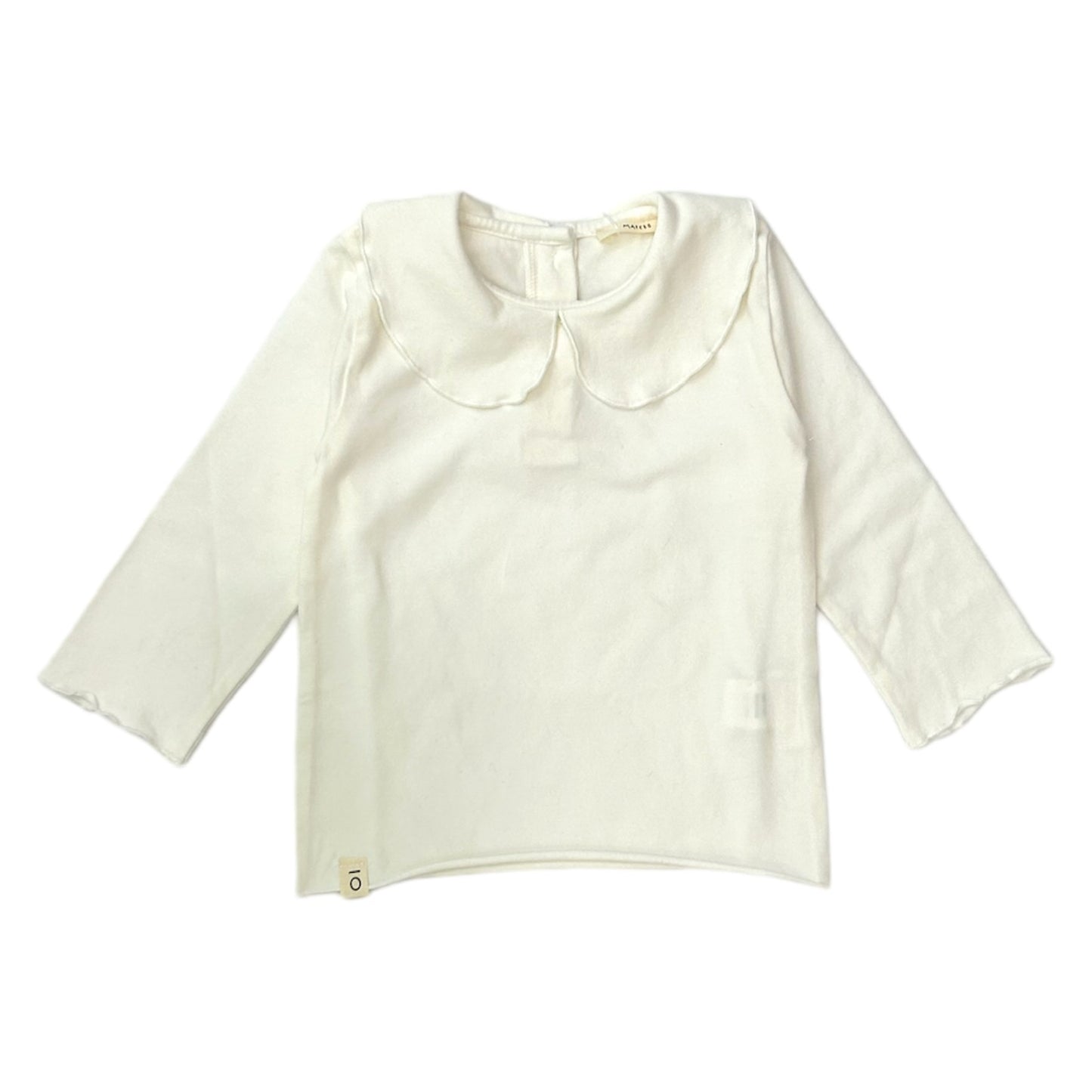 Cream collared t-shirt