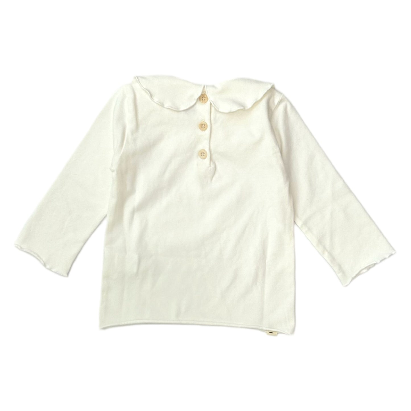 Cream collared t-shirt