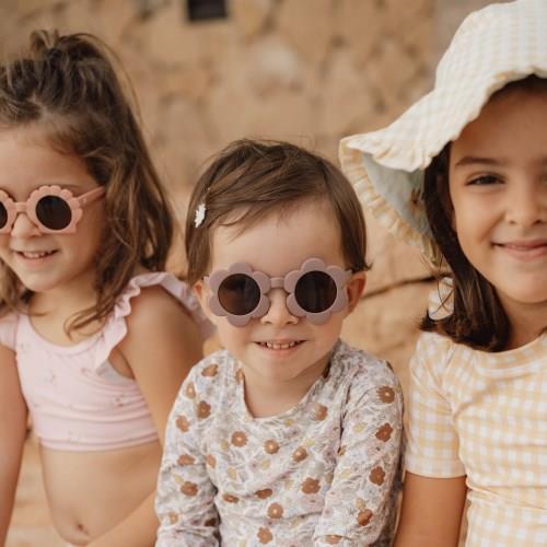 Lunettes de soleil polarisées Flower Shape Mauve pour fille