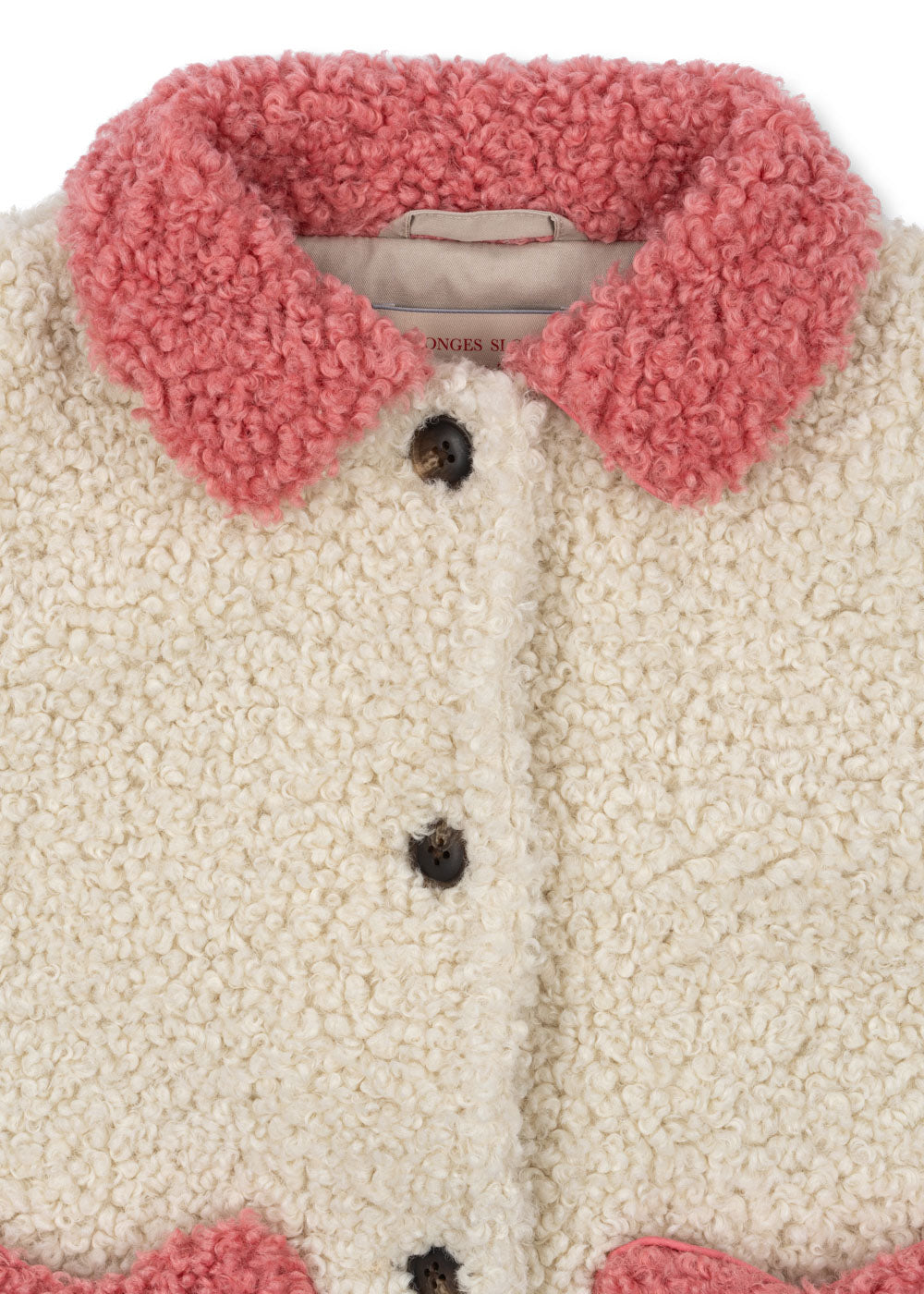 Cappotto teddy Calin, tasche cuori