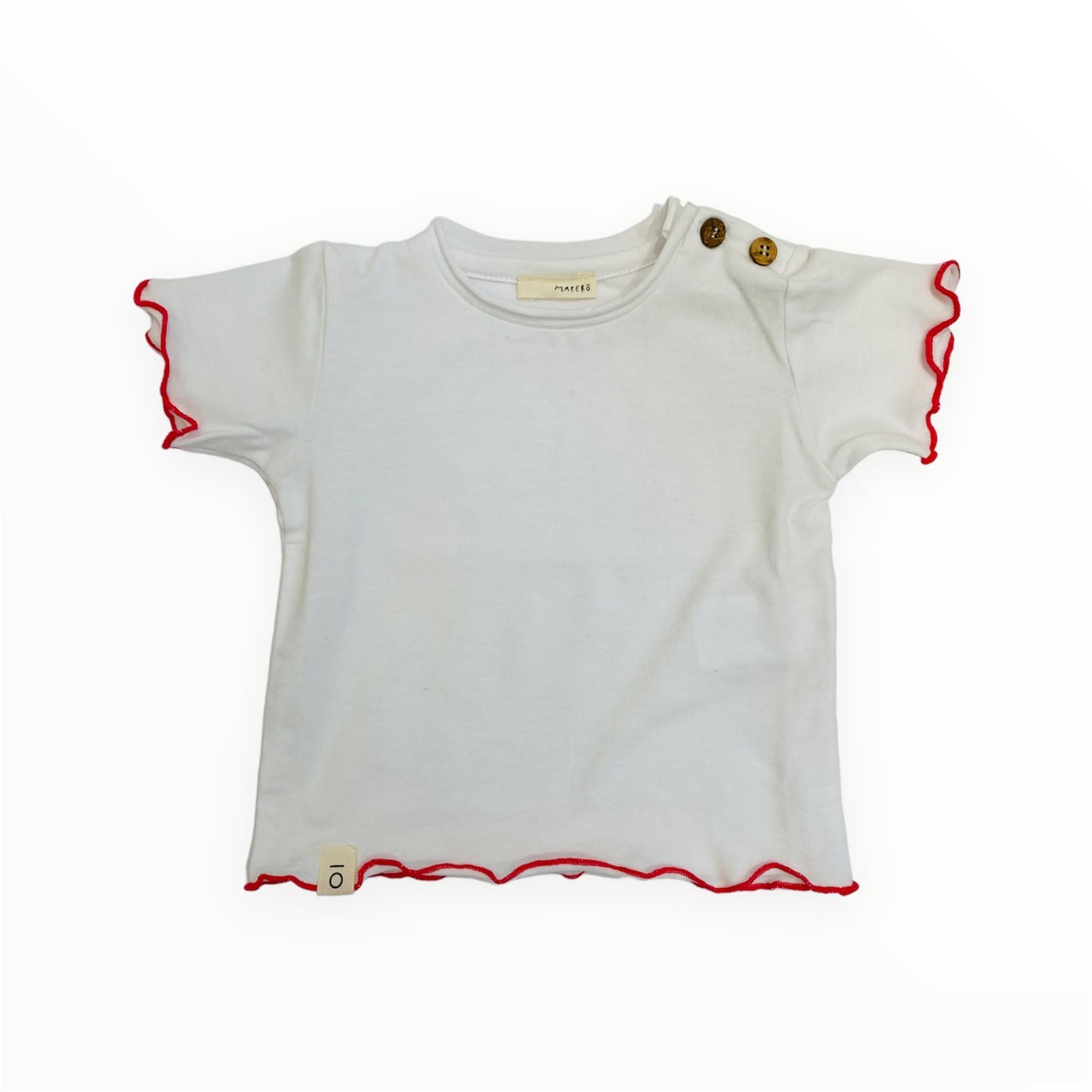 T-shirt with bubble pink profile, organic cotton