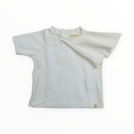 T-shirt in white jersey, organic cotton